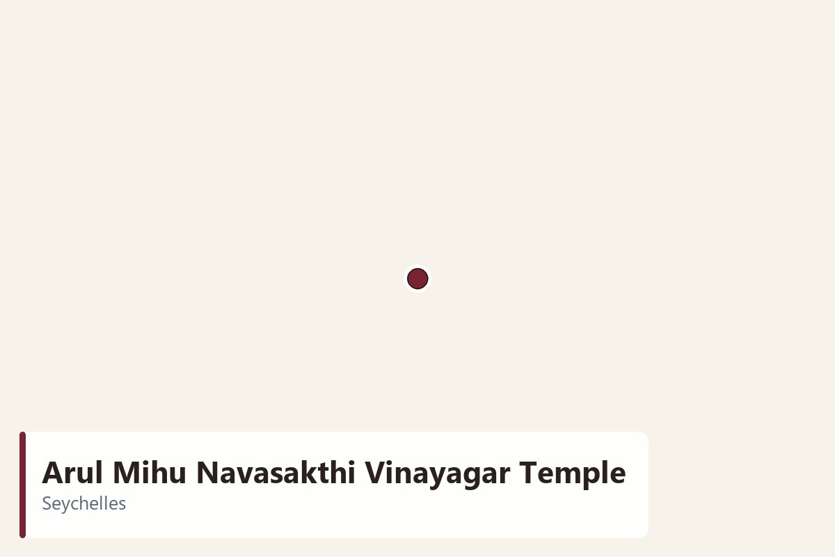 Arul Mihu Navasakthi Vinayagar Temple - location map