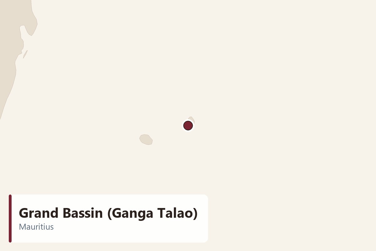 Grand Bassin (Ganga Talao) - location map