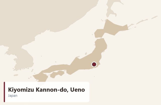 Kiyomizu Kannon-do, Ueno - location map