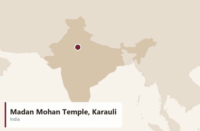 Madan Mohan Temple, Karauli - location map