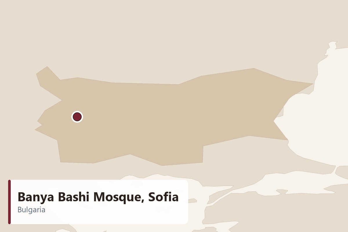 Banya Bashi Mosque, Sofia - location map