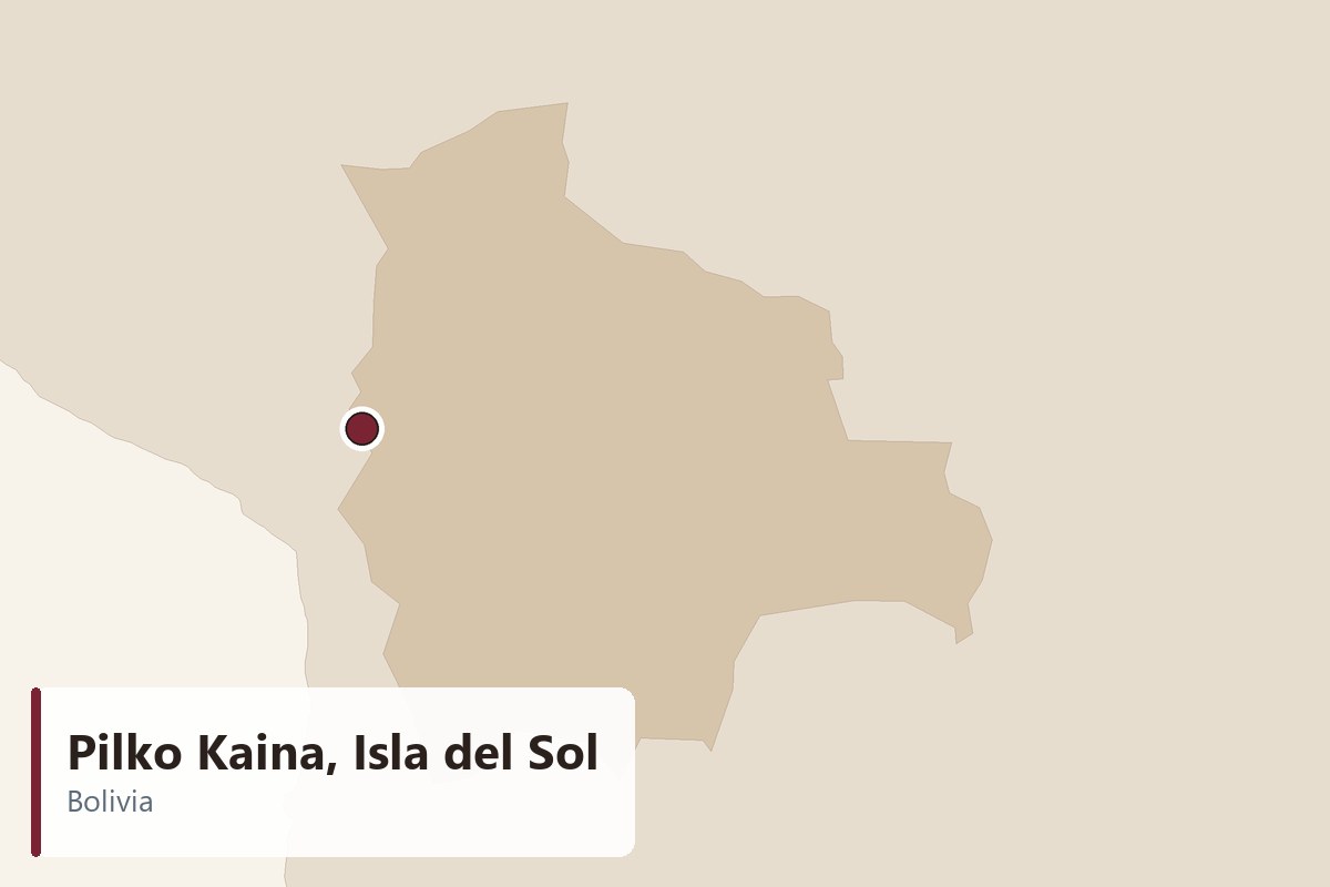 Pilko Kaina, Isla del Sol - location map